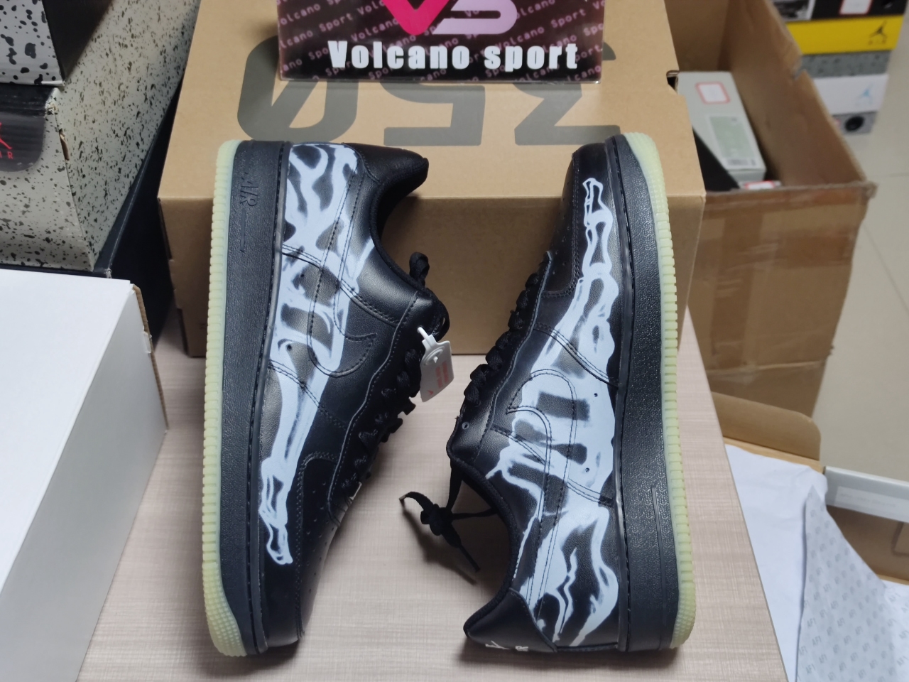 Air Force 1 Low Black Skeleton Halloween BQ7541-001