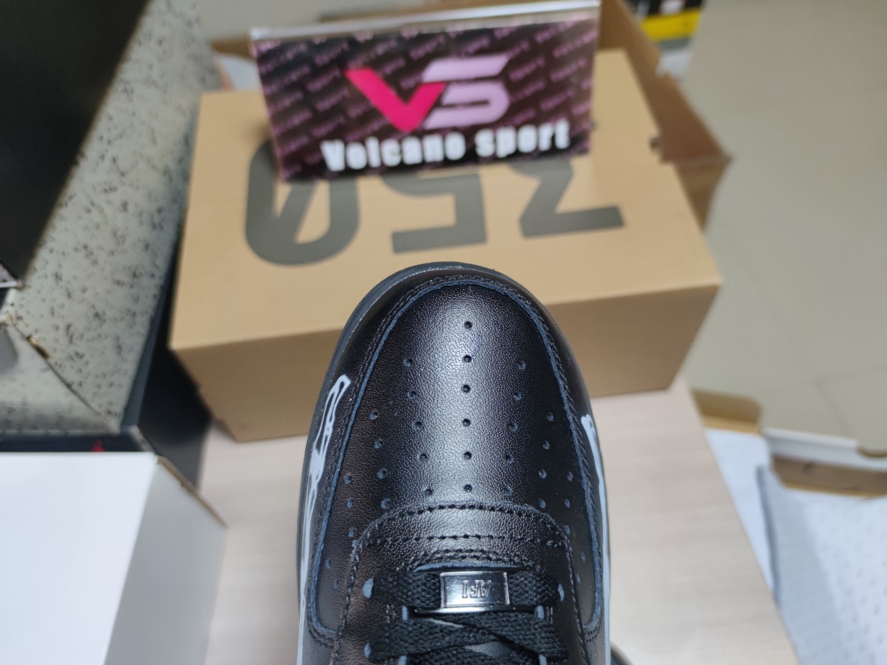 Air Force 1 Low Black Skeleton Halloween BQ7541-001