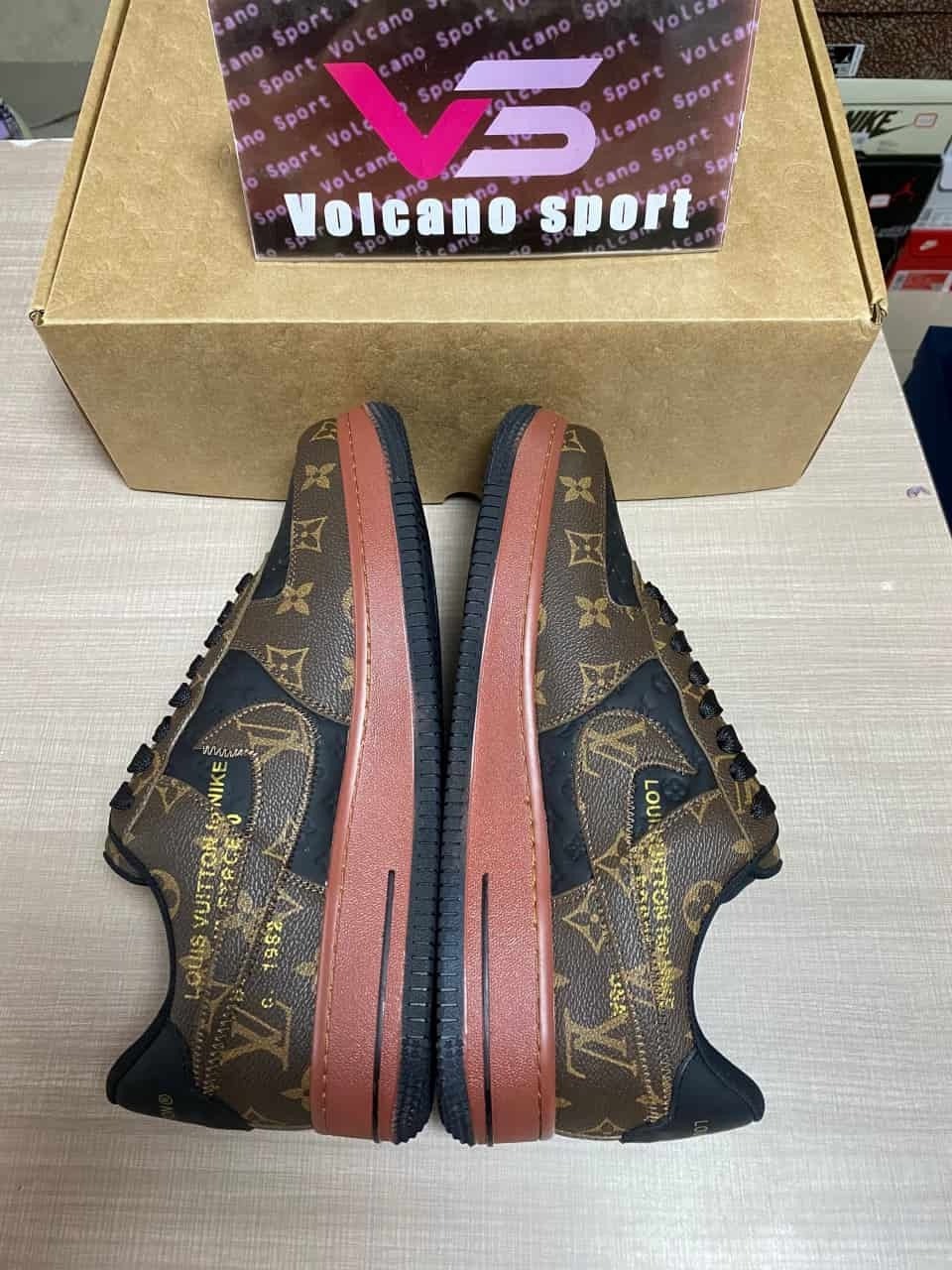 LV x Air Force 1 By Virgil Abloh Black-Brown