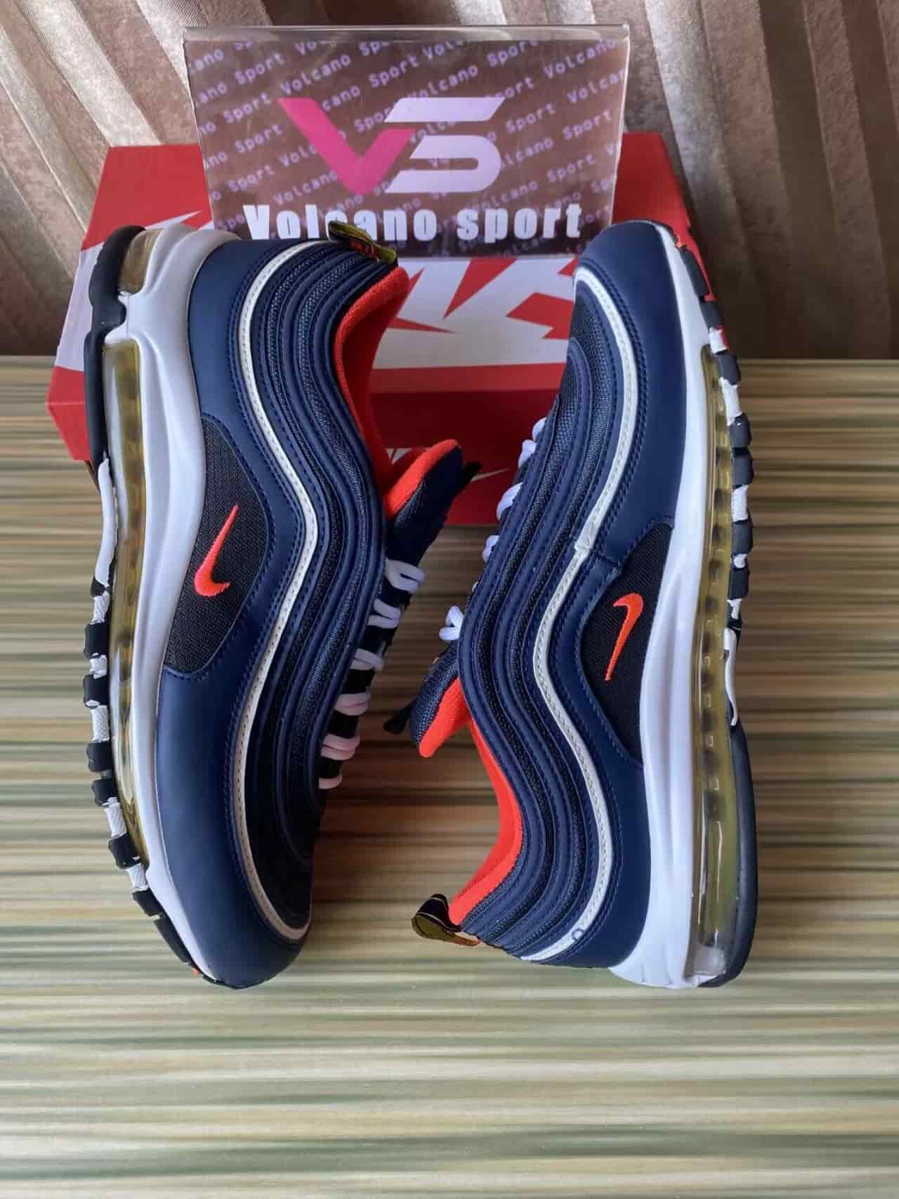 Nike Air Max 97 Midnight Navy Habanero Red 921826-403