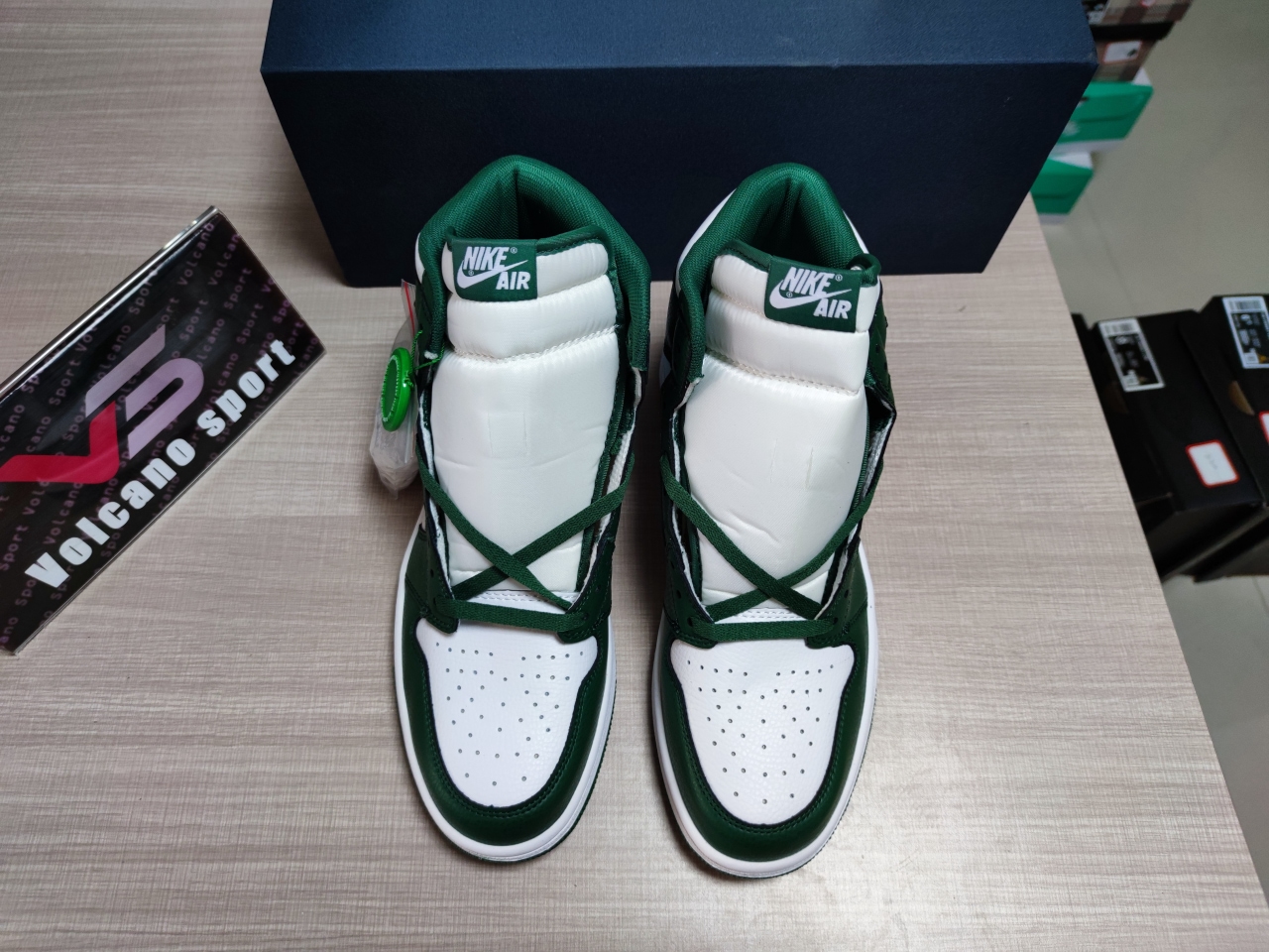 Jordan 1 High OG Green and white