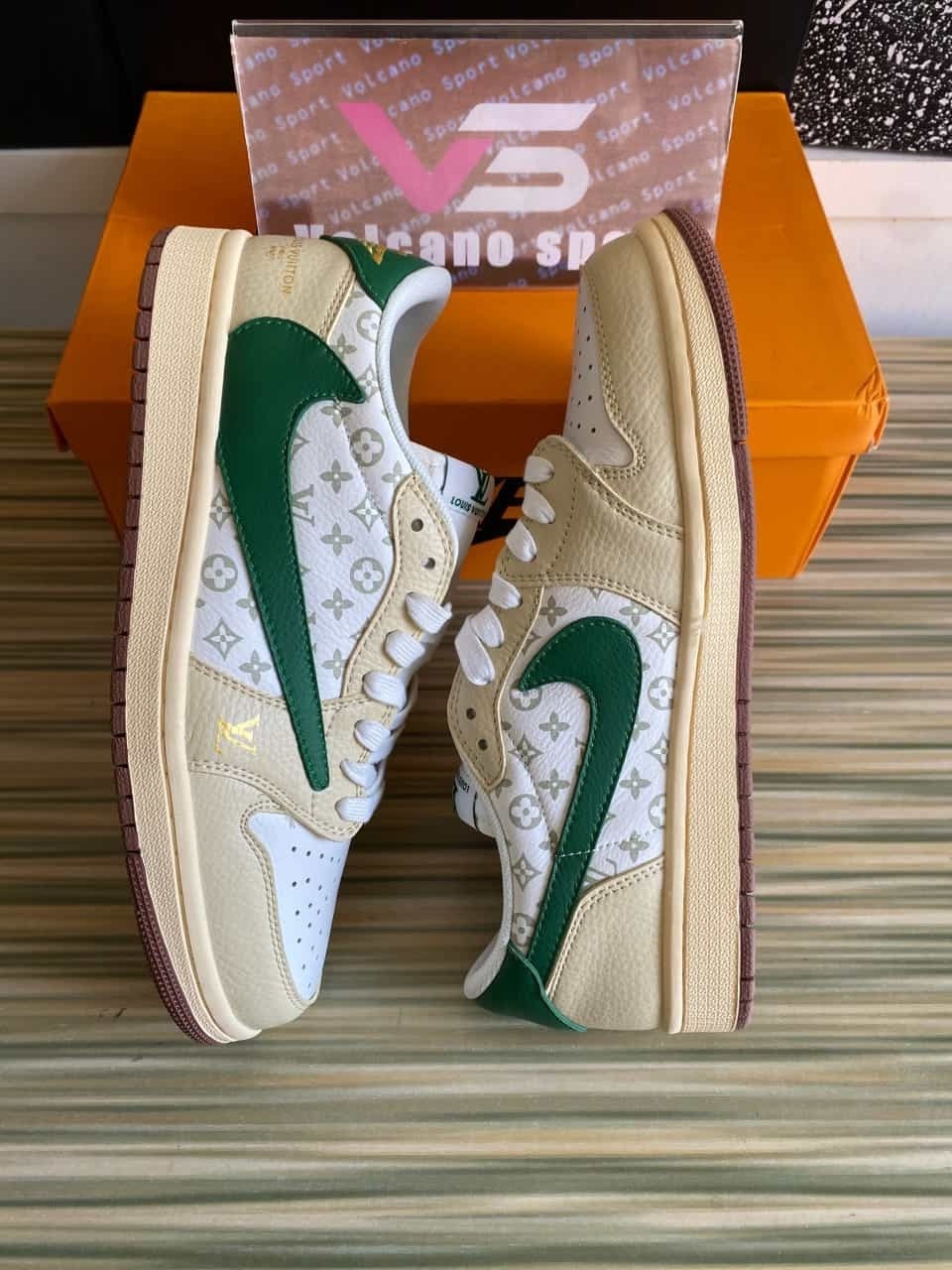 Travis Scott x Fragment Design x LV x Air Jordan 1 Low LX1988-300