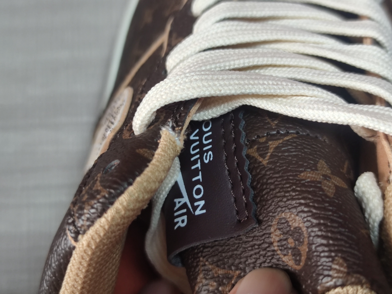 Louis Vuitton Nike Air Force 1 Low Monogram Brown Damier Azur