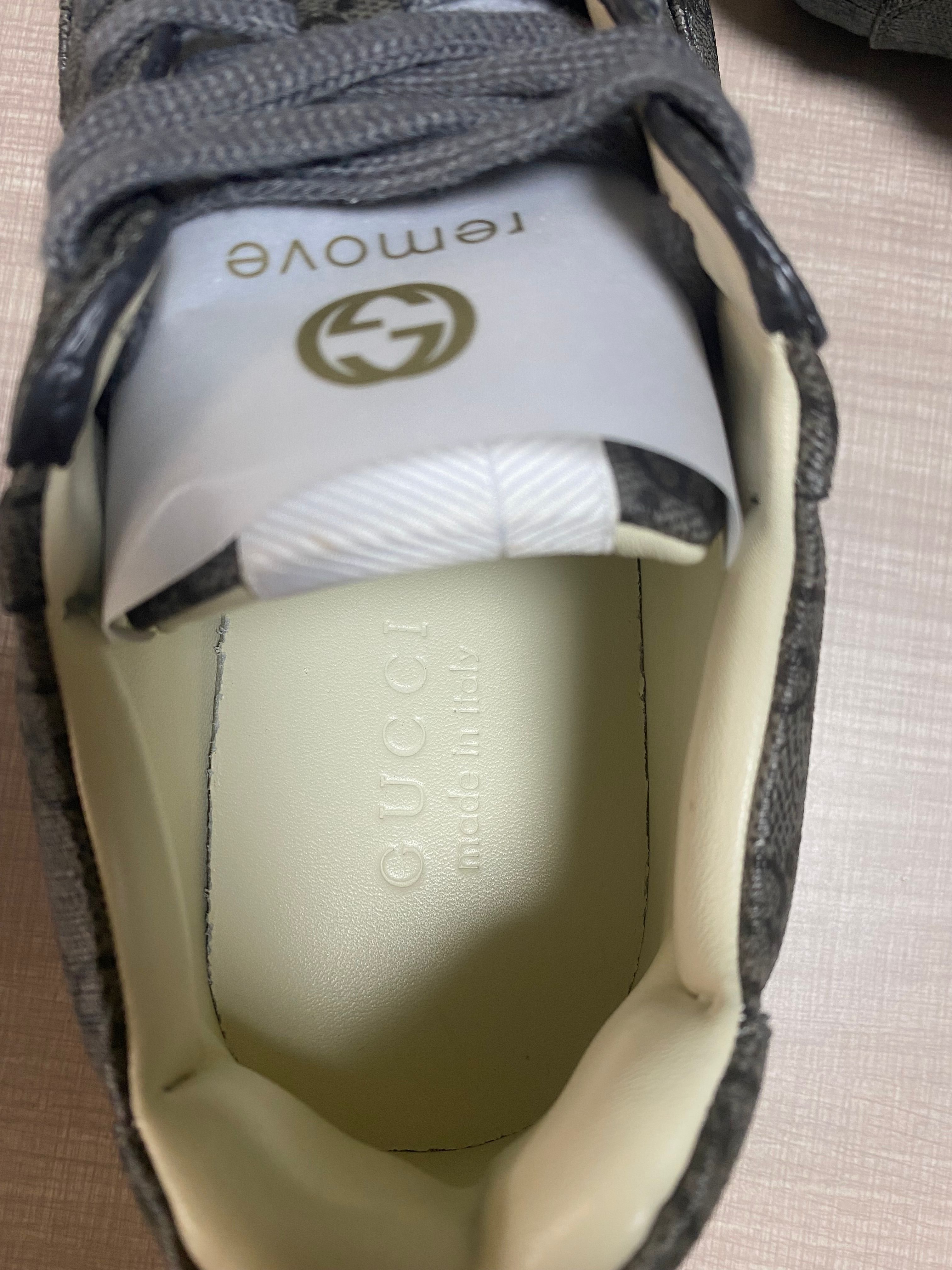 GUCCI Men's Grey GG Rhyton Sneaker 570443 9SFRO 5270