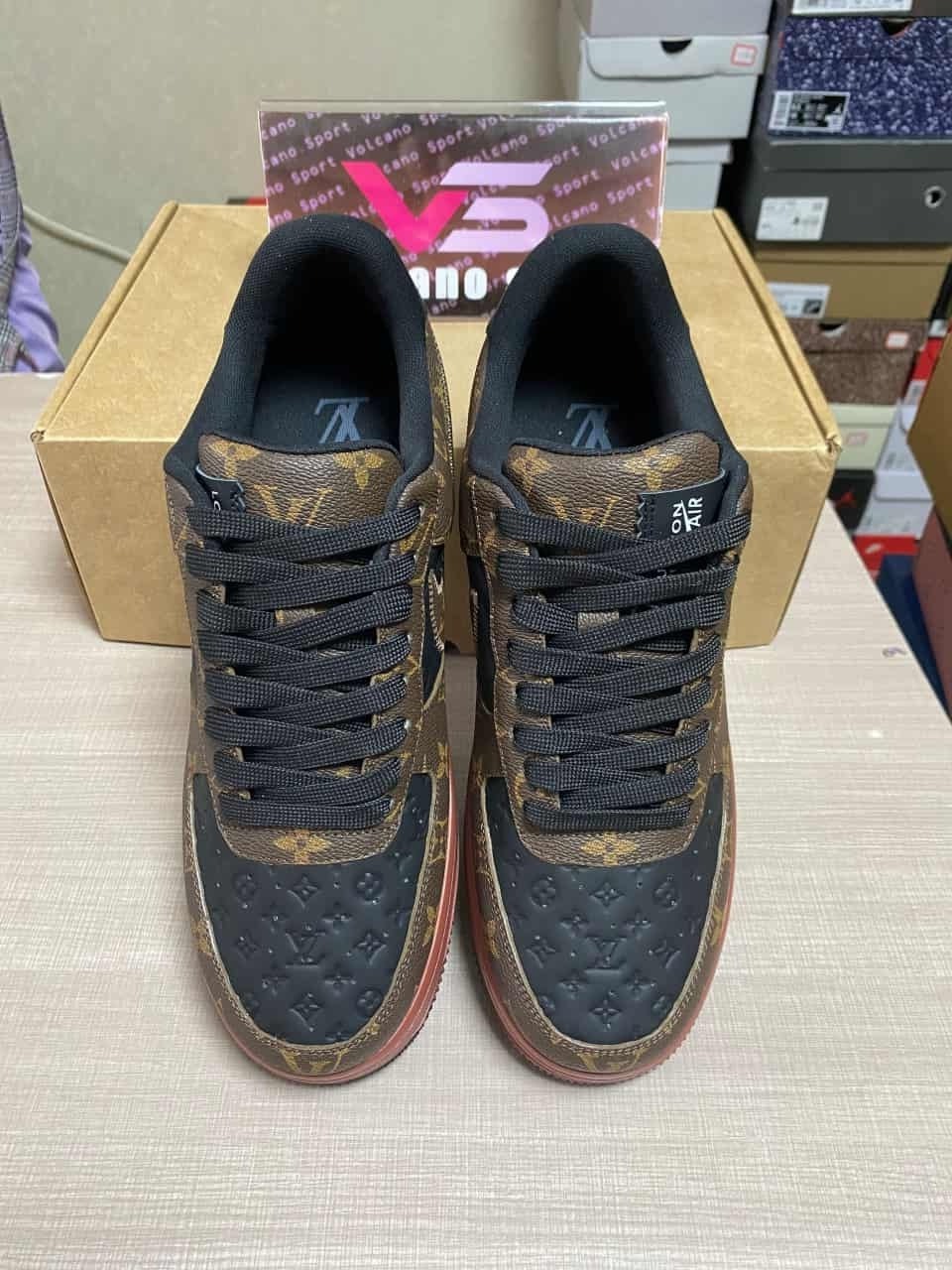 LV x Air Force 1 By Virgil Abloh Black-Brown