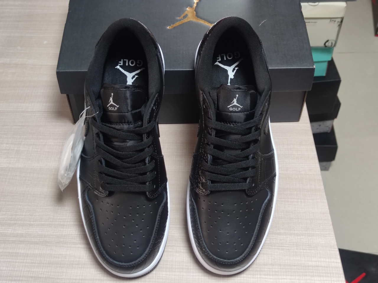 Jordan 1 Retro Low Golf Black Croc DD9315-003