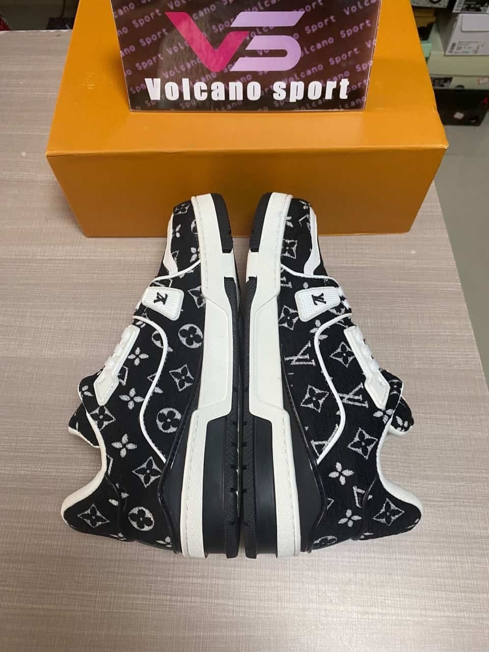LV Trainer Black Monogram Textile