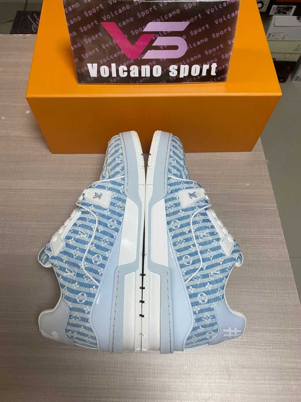 LV Trainer Blue Stripe Monogram