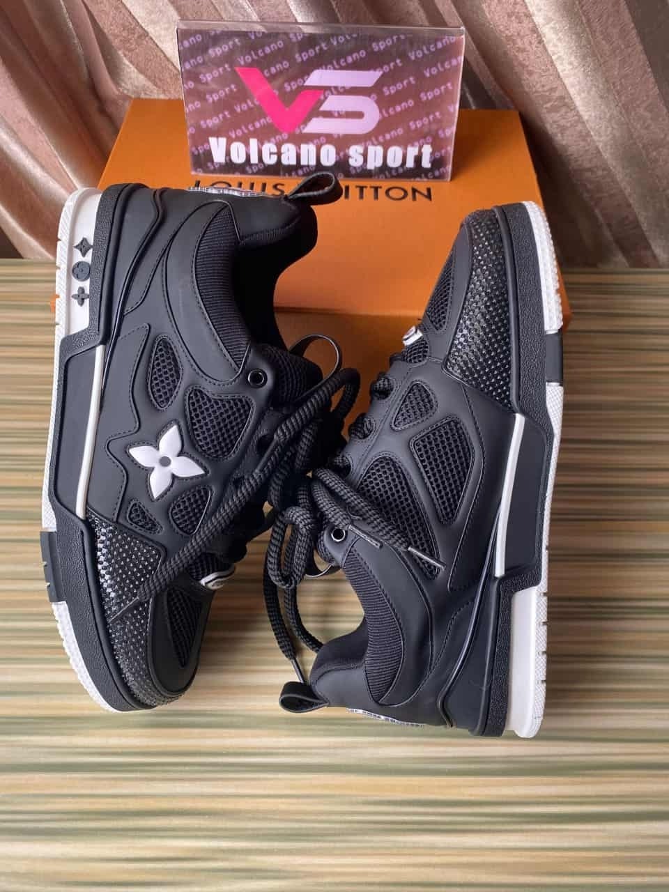 LV Skate Sneaker Black White 1AARR1