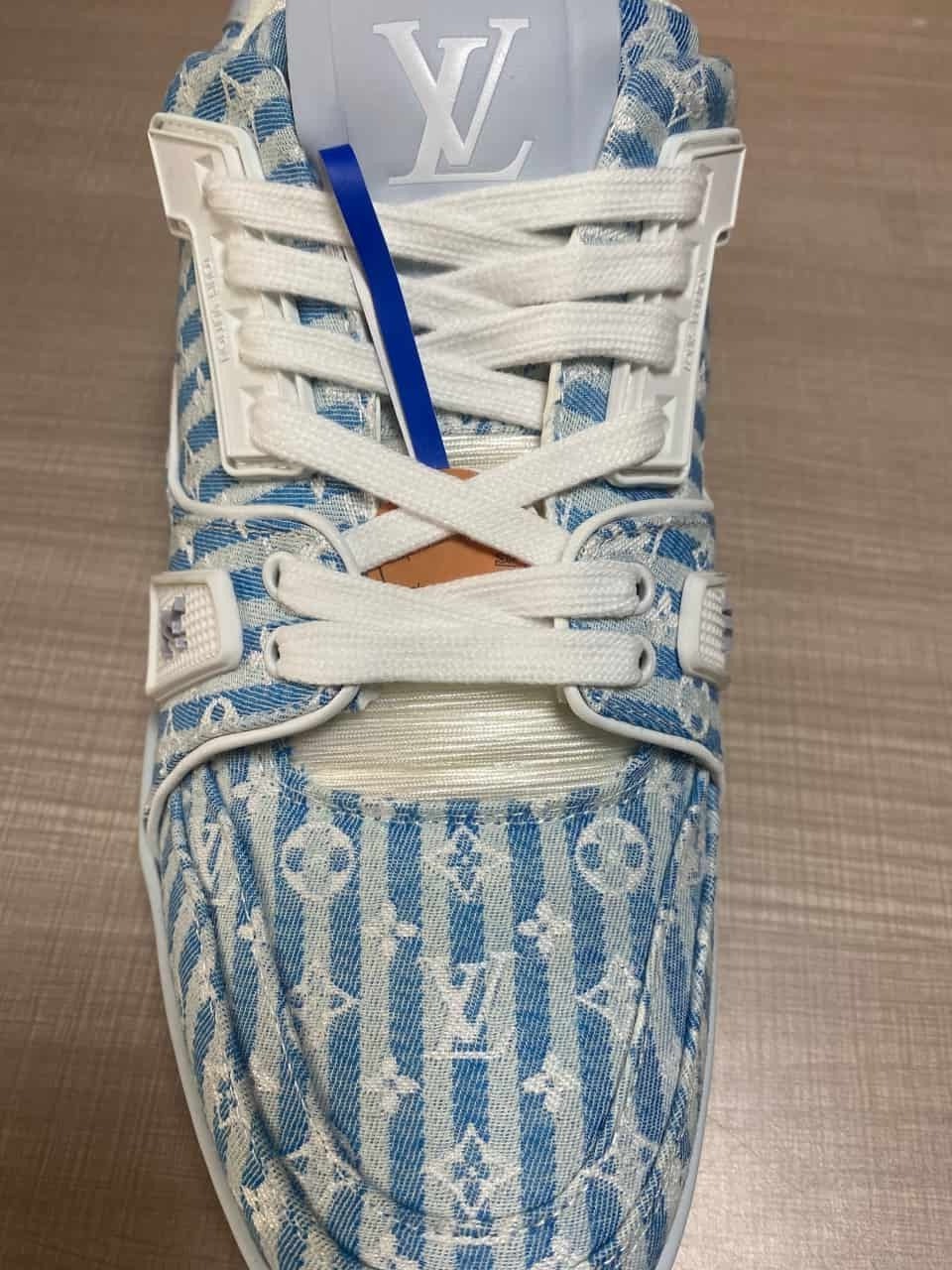 LV Trainer Blue Stripe Monogram
