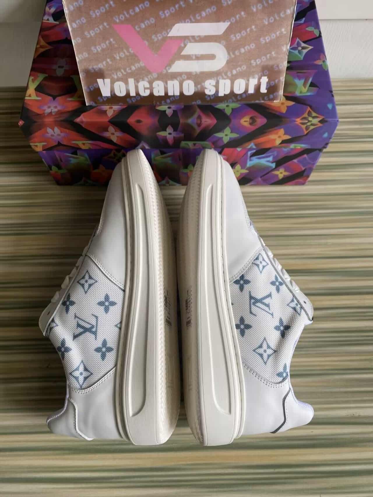 LV White Blue Sneakers