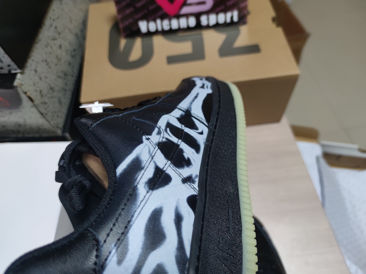 Air Force 1 Low Black Skeleton Halloween BQ7541-001