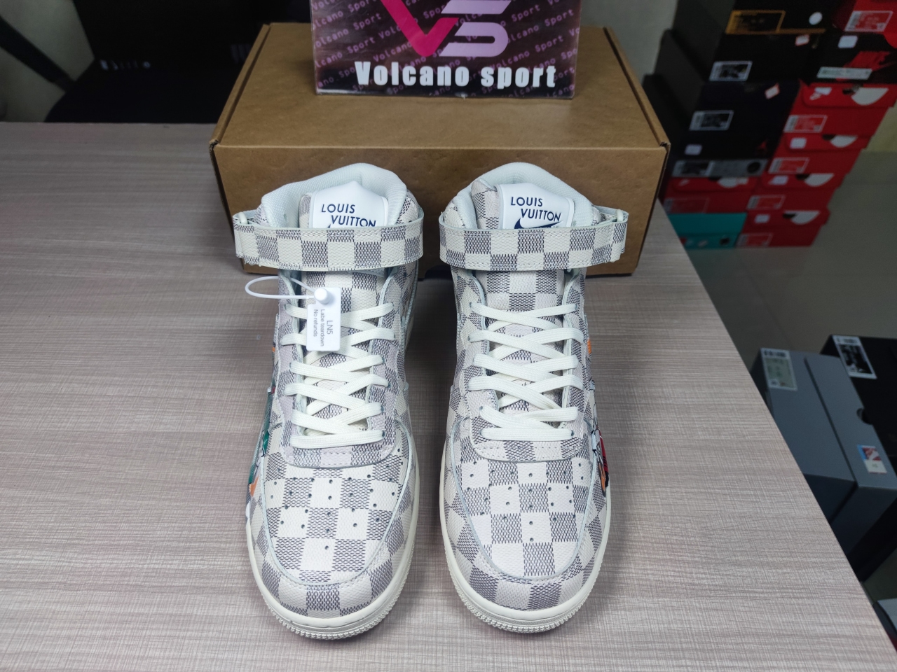 LV x Air Force 1 High Graffiti