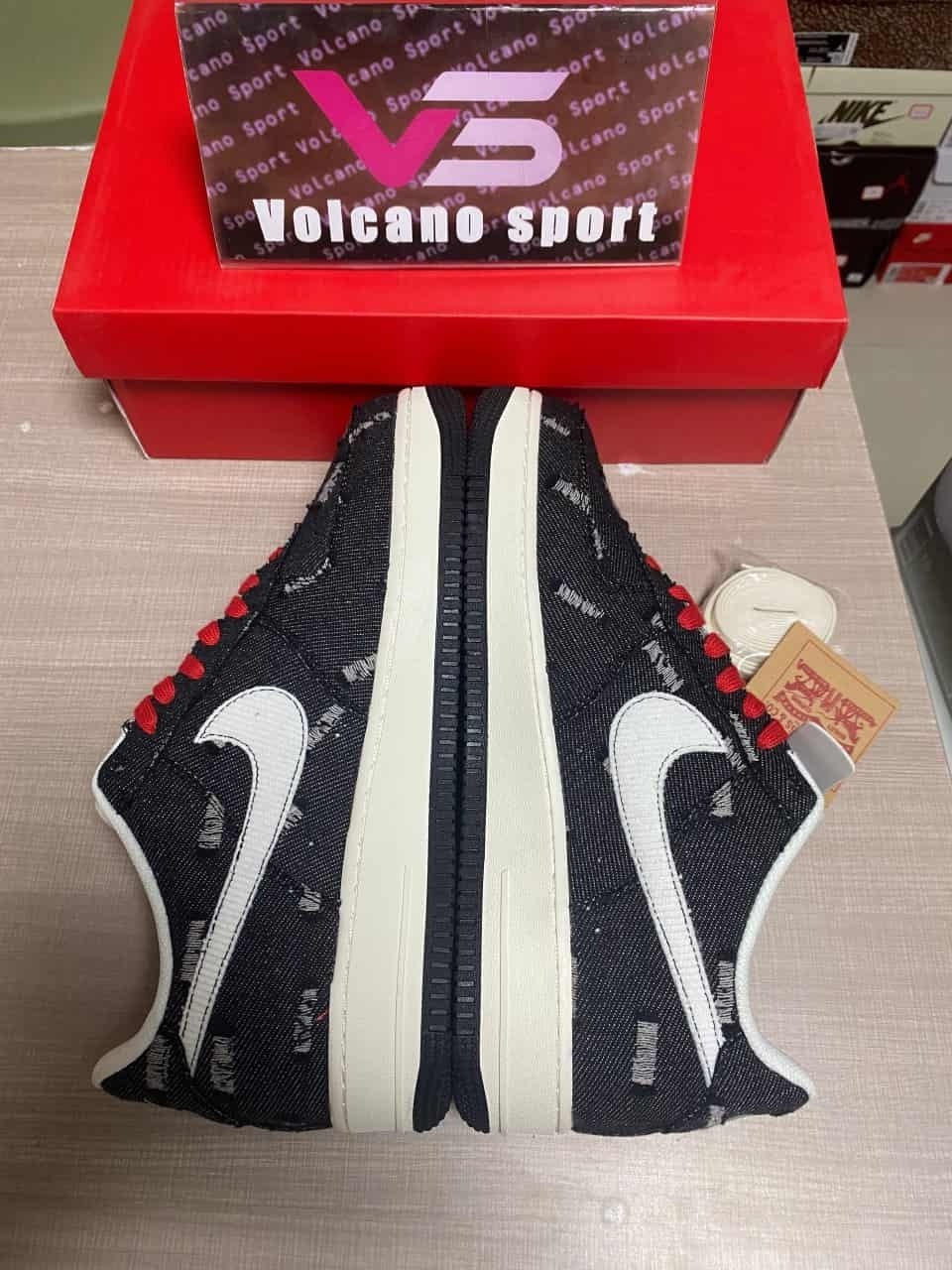 Levis x Air Force 1 07 Low Black White Red LE5050-011