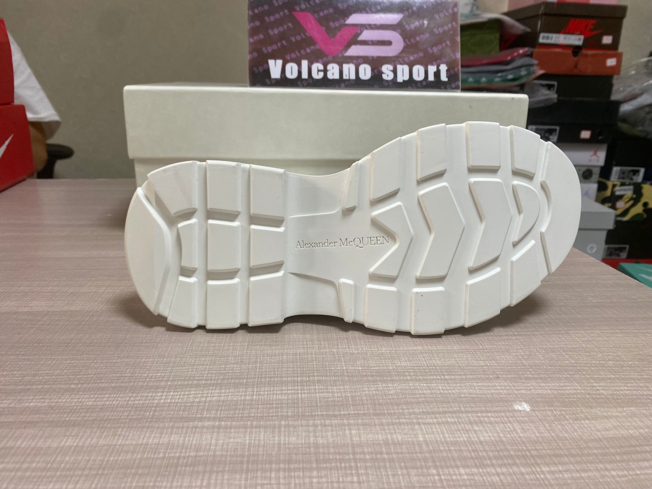 Alexander McQueen Graffiti Tread Slick Boot