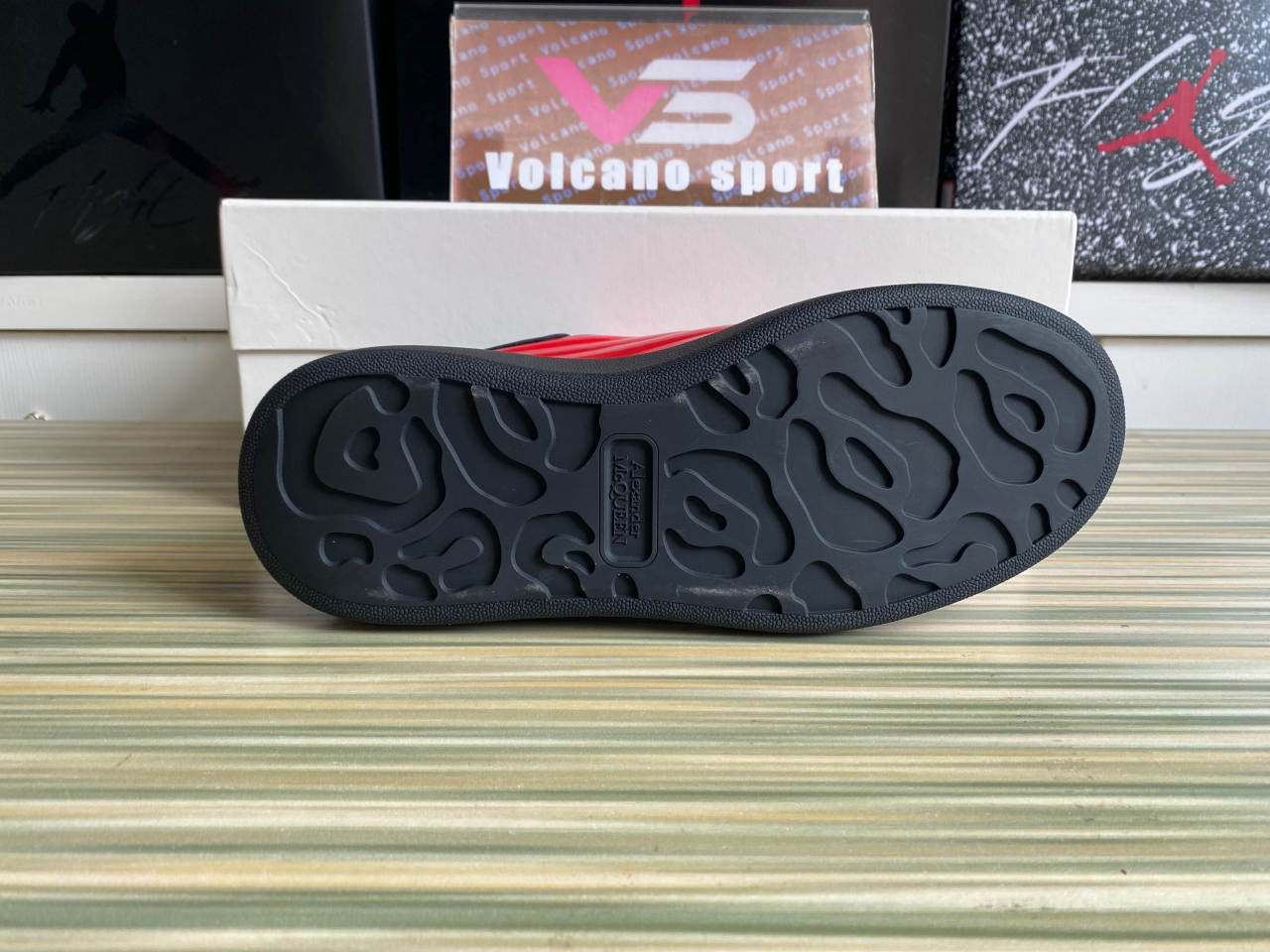 Alexander McQueen Oversized Gloss Red