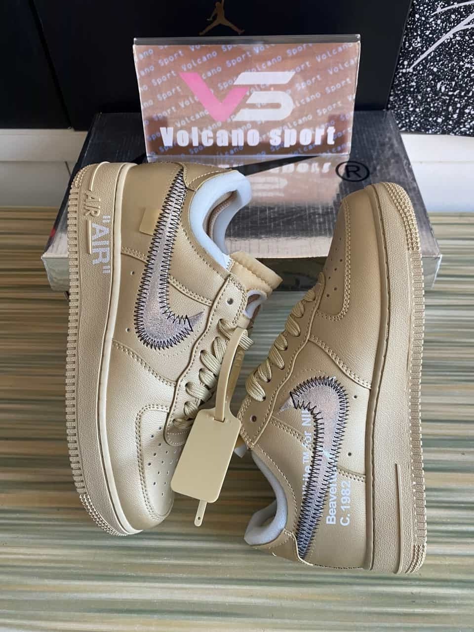 Air Force 1 Low Off-White Low Metal Gold OW Silver DX1419-900