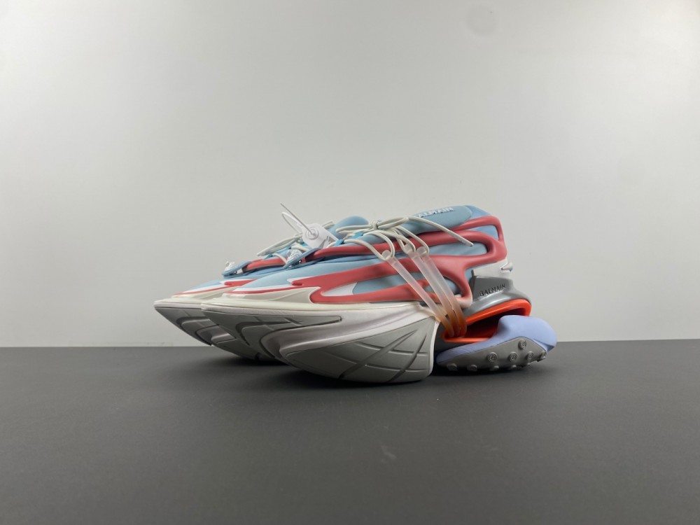 Balmain Balmain Unicorn Trainer Sneaker White Rose Blue