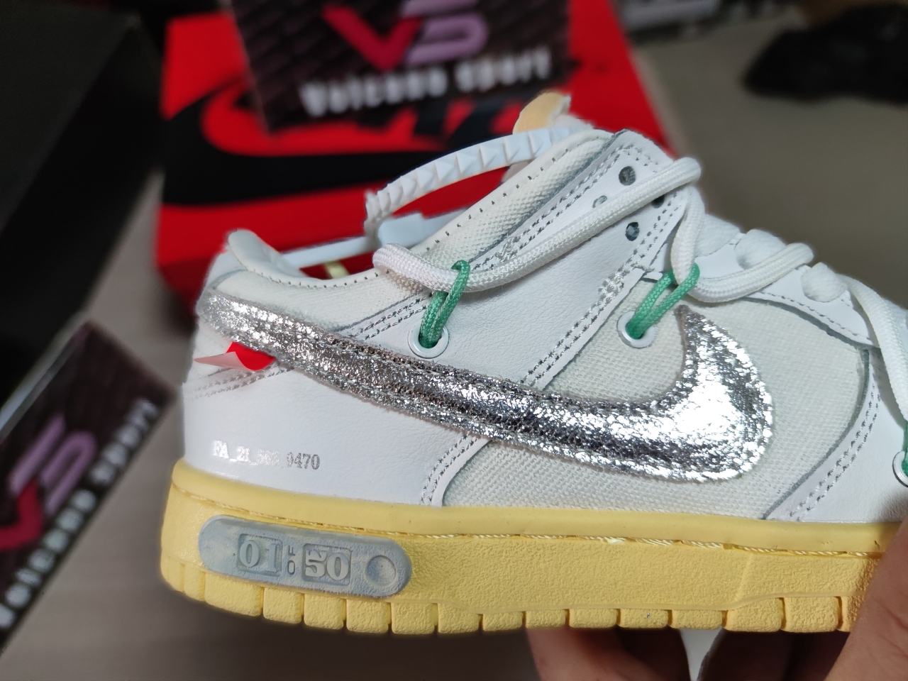 Dunk Low Off-White Lot 1 DM1602 127