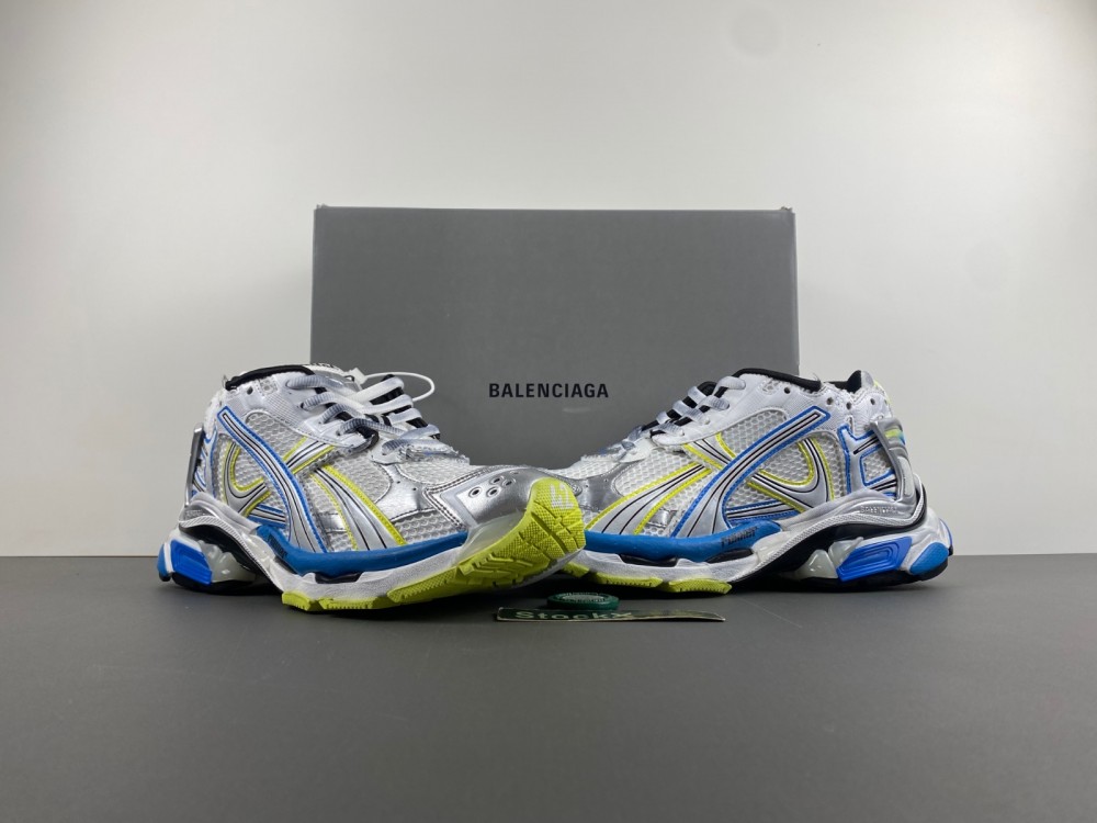 Balenciaga Runners Grey Blue Yellow 772774-W3RNY-0213