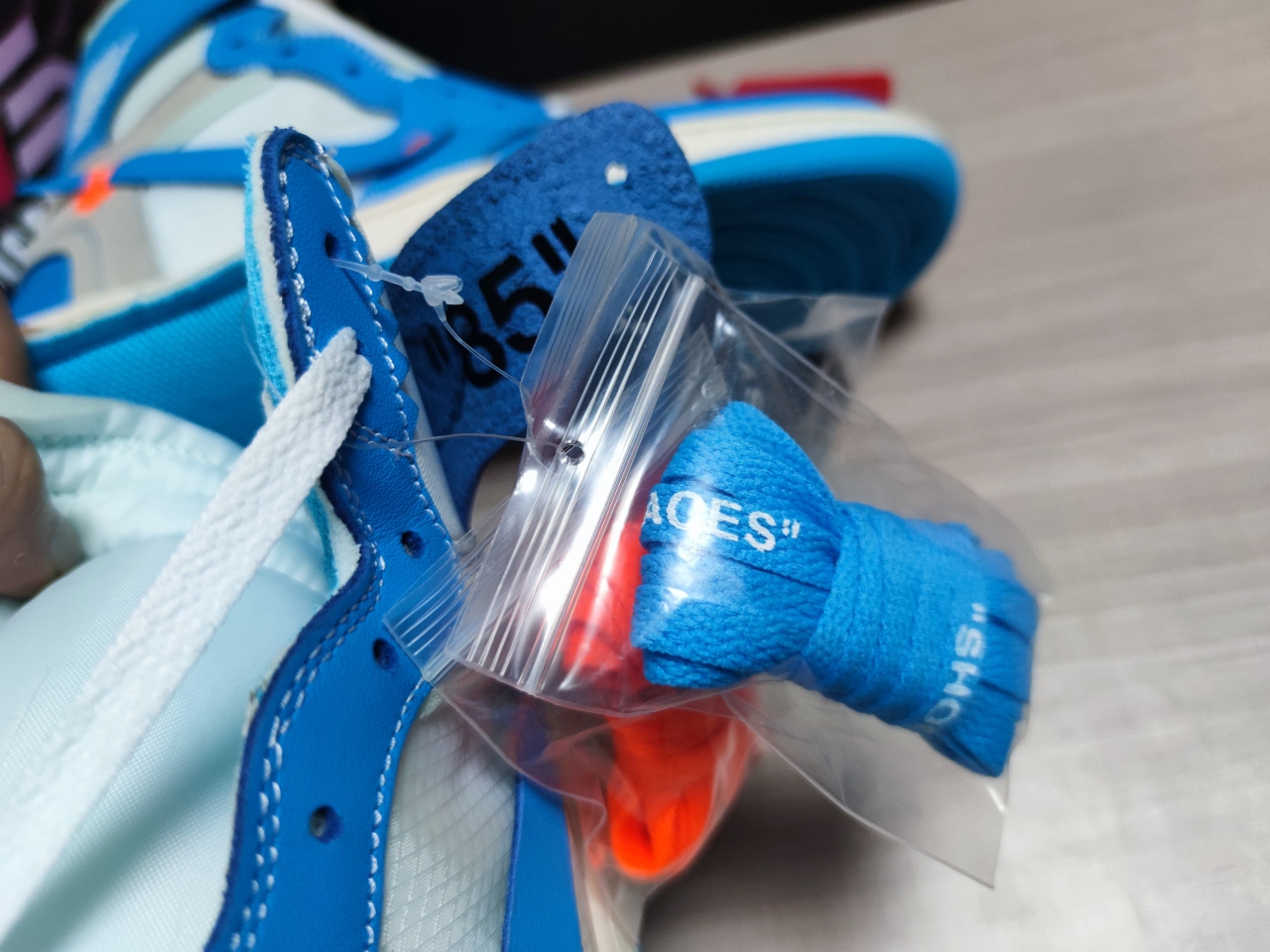 OFF-WHITE x Air Jordan 1“UNC”AQ0818-168