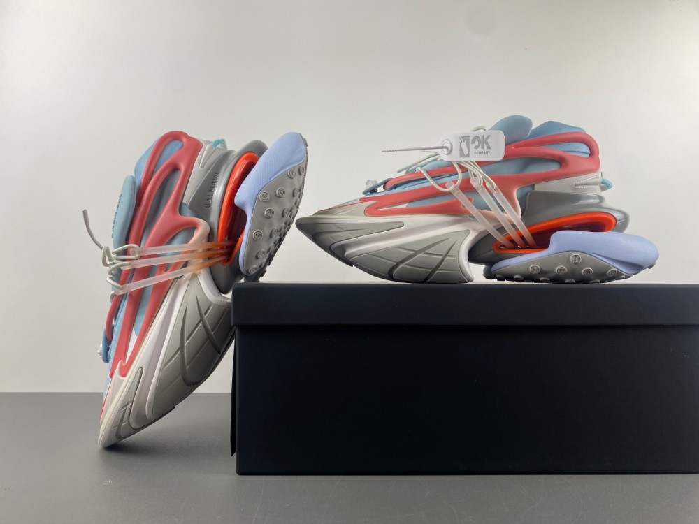 Balmain Balmain Unicorn Trainer Sneaker White Rose Blue