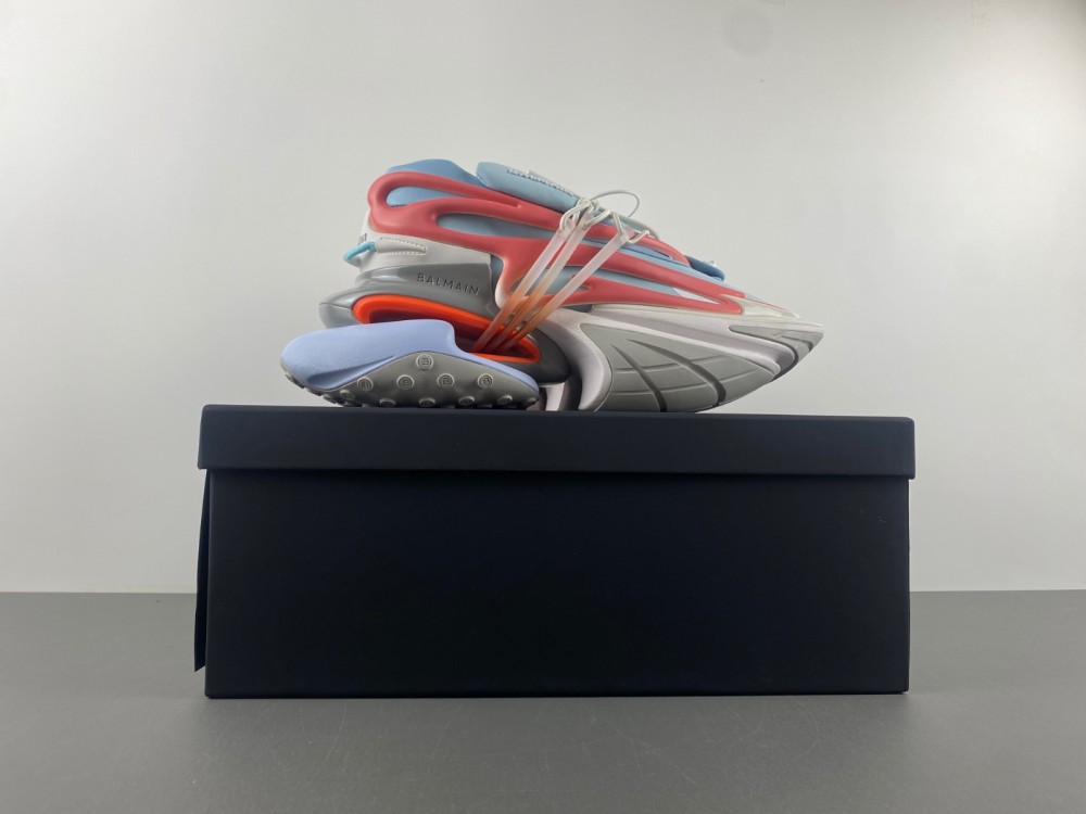 Balmain Balmain Unicorn Trainer Sneaker White Rose Blue