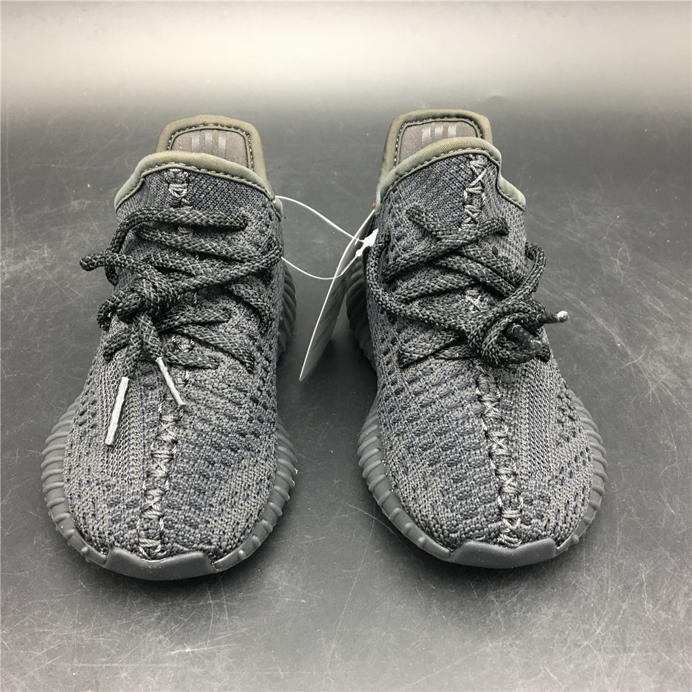 Yeezy Boost 350 V2 Black (Non-Reflective) (Kids)