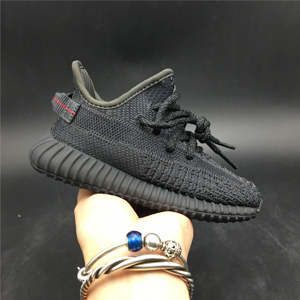 Yeezy Boost 350 V2 Black (Non-Reflective) (Kids)