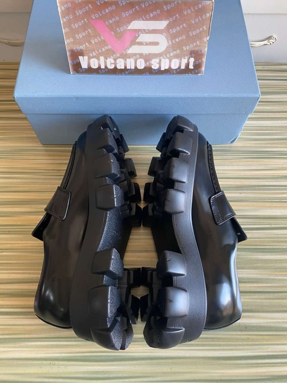 Prada Monolith Leather Loafers