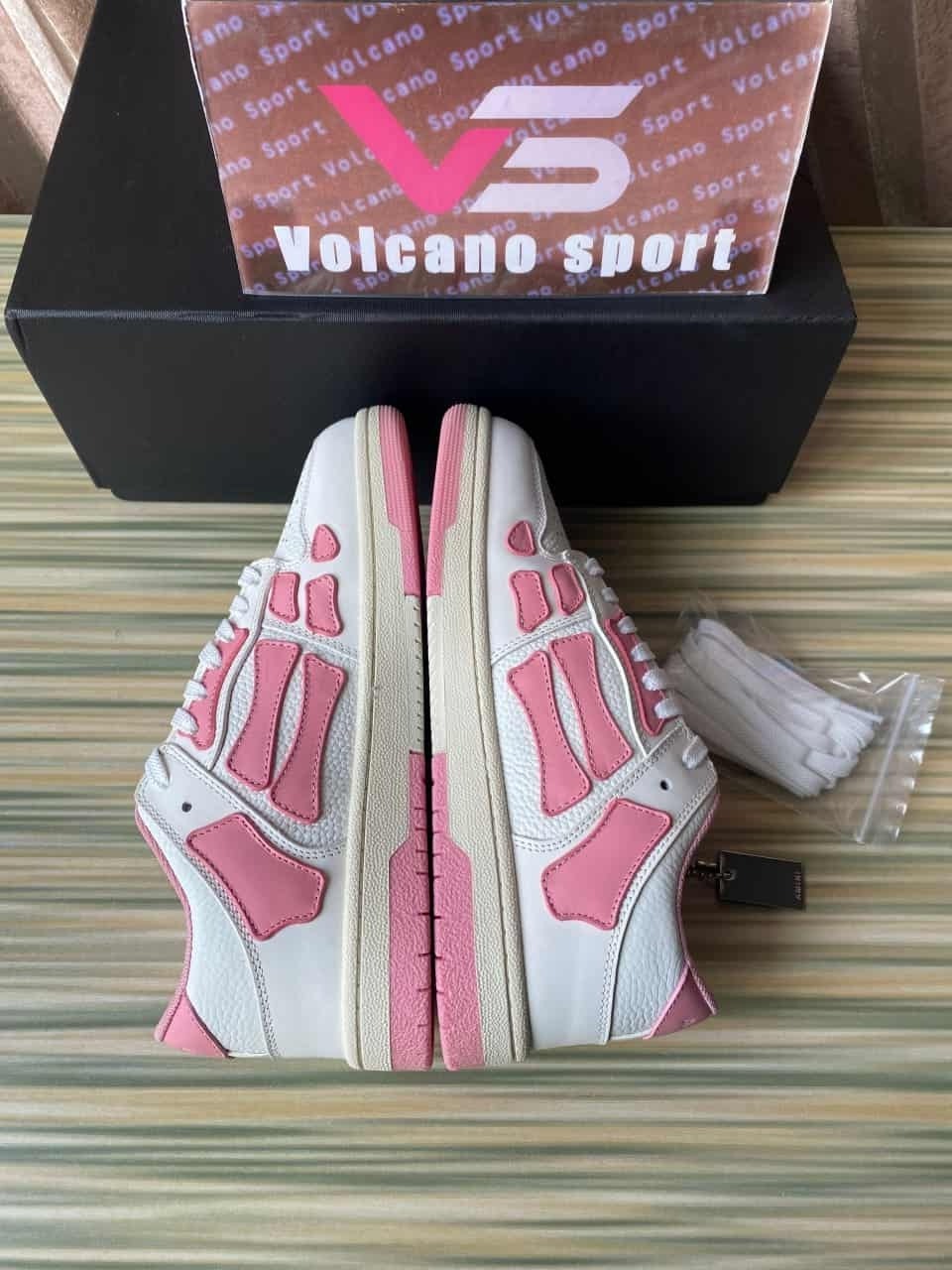 Amiri Wmns Skel Top Low 'White Pink' Sneakers