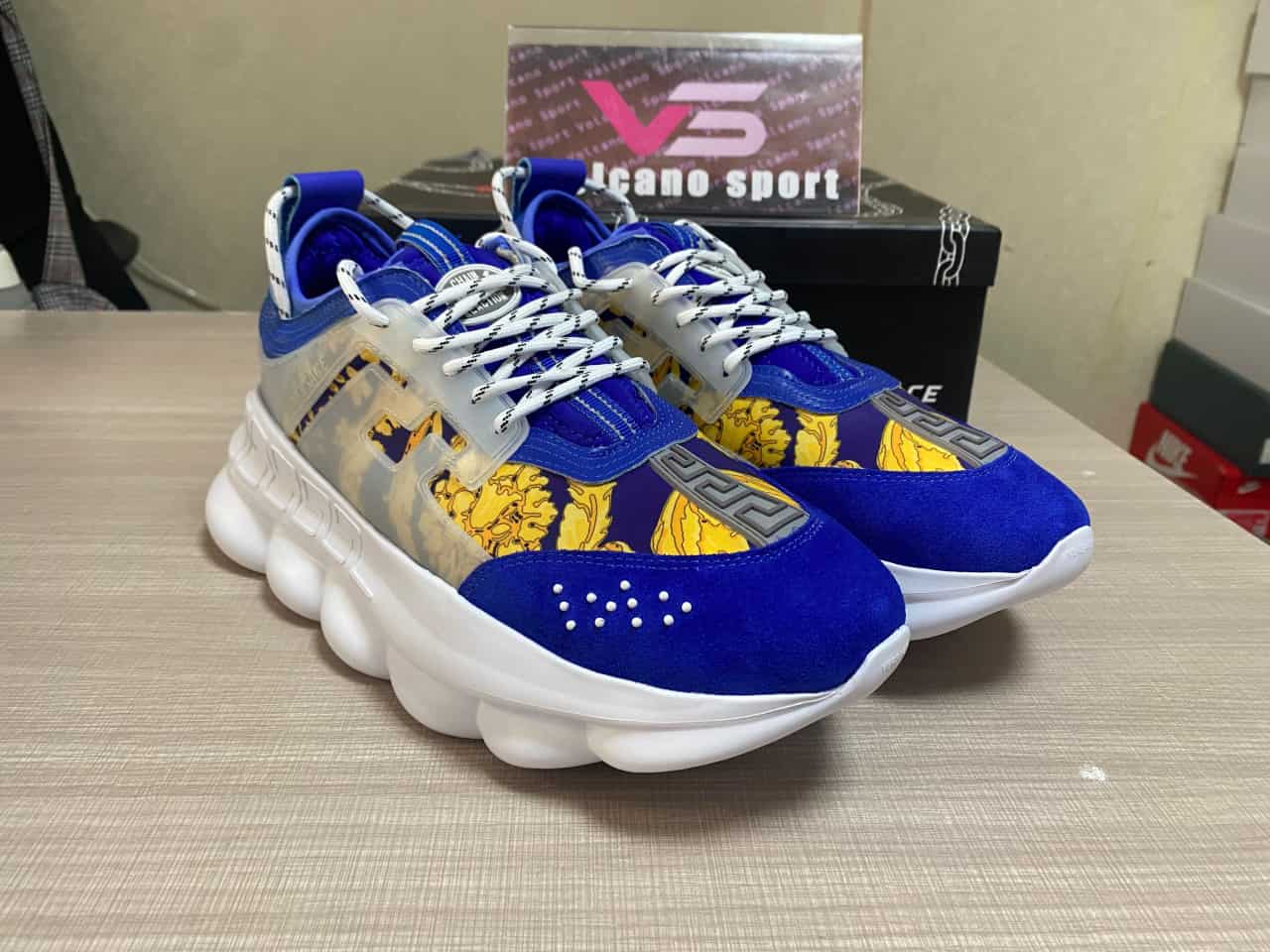 Versace Chain Reaction low trainers