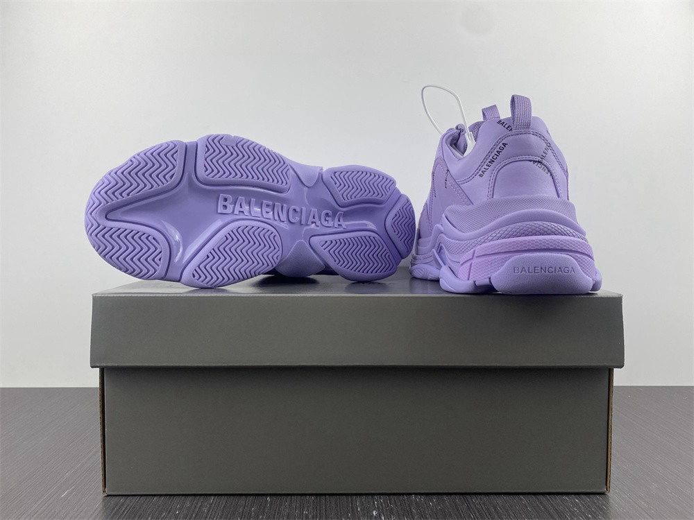 Balenciaga Wmns Triple S “Allover Logo in Light Purple”
