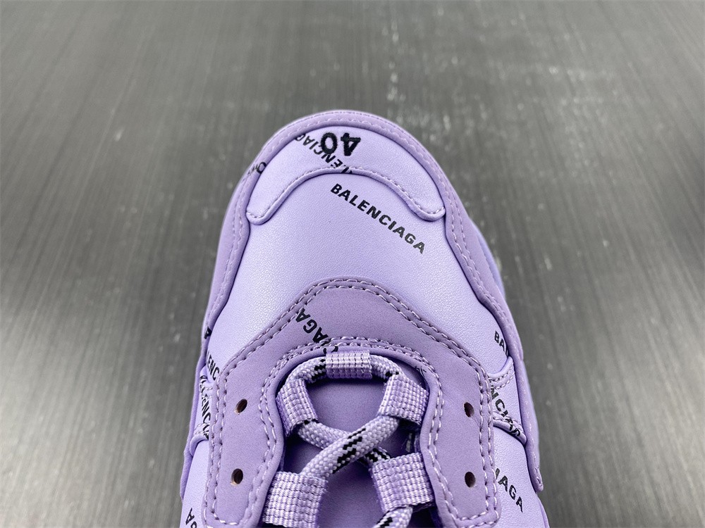 Balenciaga Wmns Triple S “Allover Logo in Light Purple”