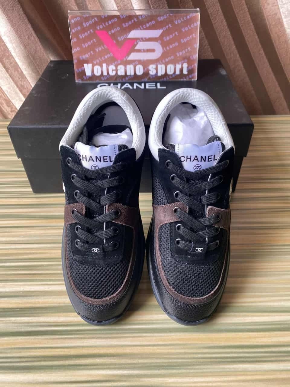 Chanel Low Top Trainer Black White