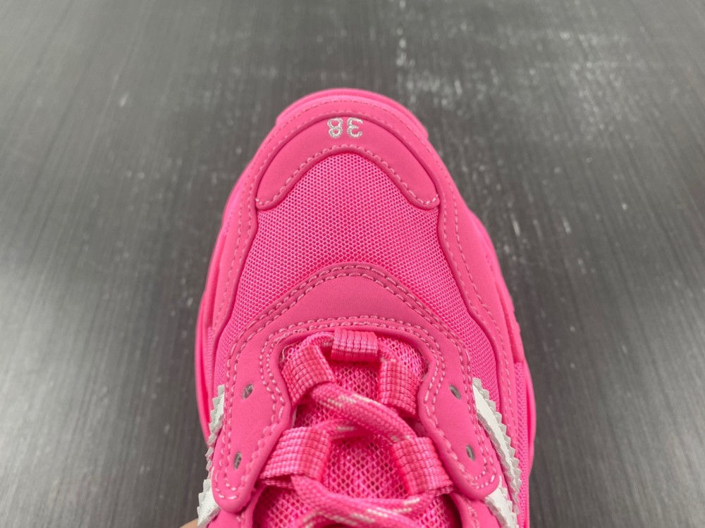 Balenciaga Women's Triple S Pink Sneakers New