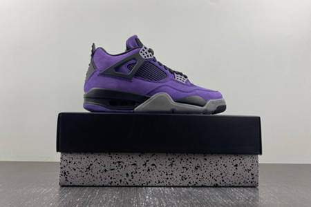 nike Jordan 4 Retro Travis Scott Purple 766296 LN4