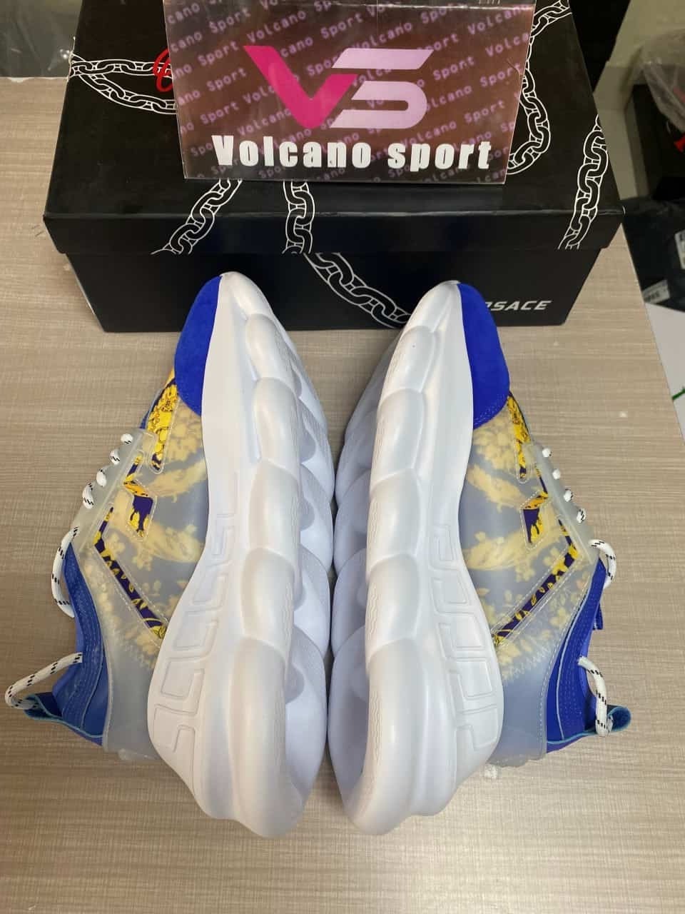 Versace Chain Reaction low trainers