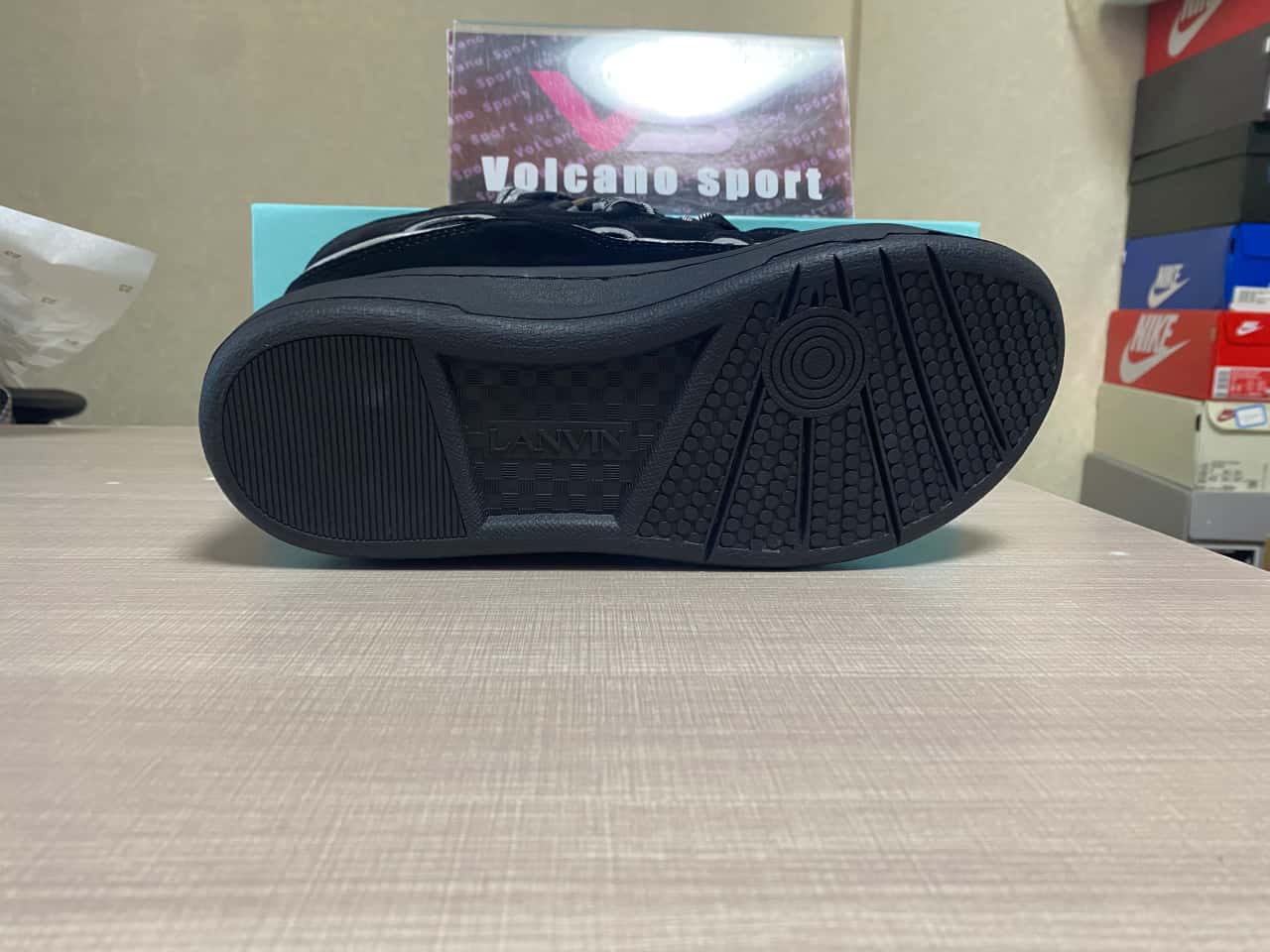 Lanvin Curb Sneaker Black Grey