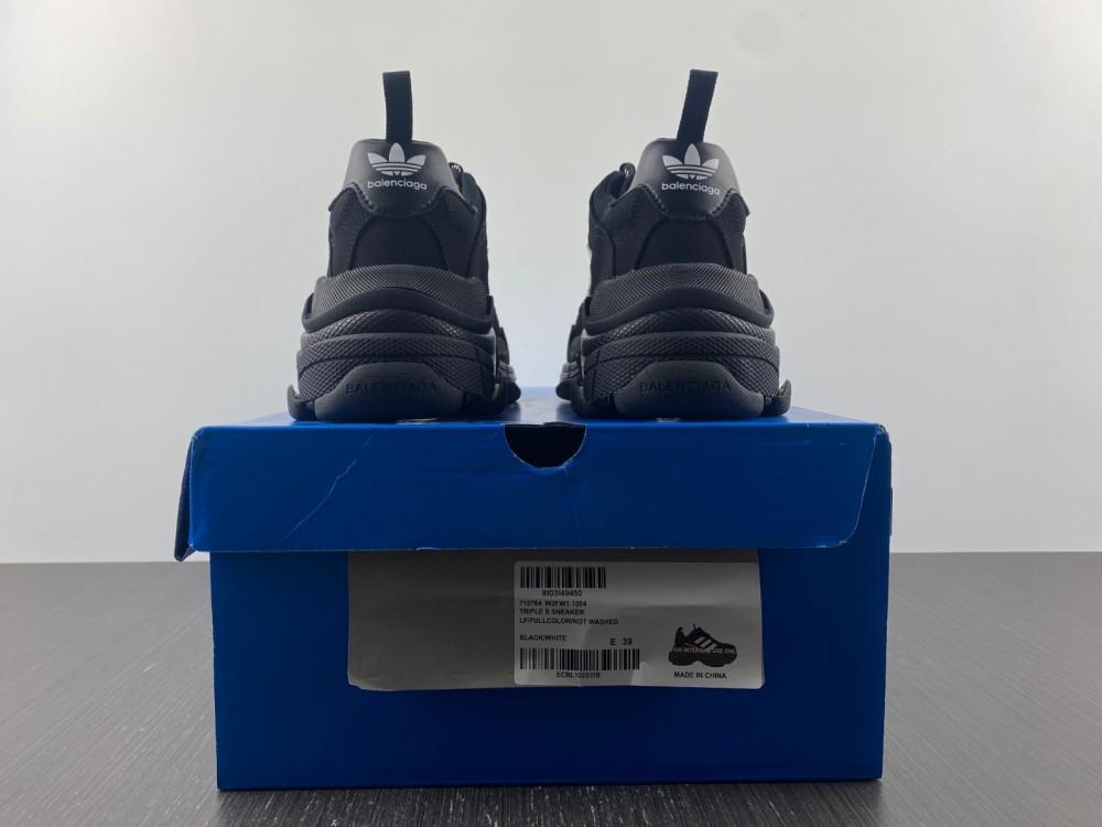 Balenciaga x Adidas Triple S (Black/White)