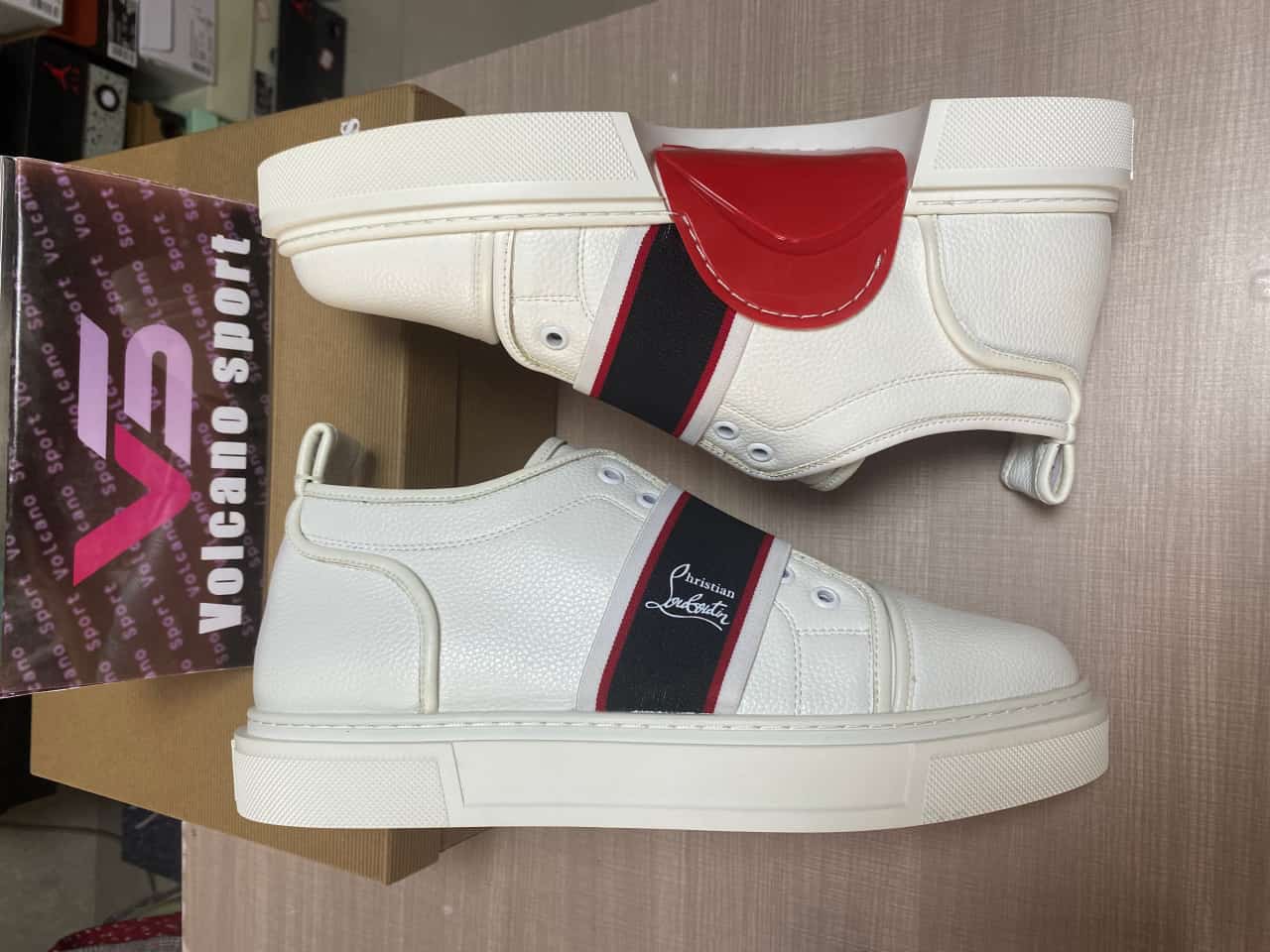 Christian Louboutin Adolescenza Junior White Sneakers