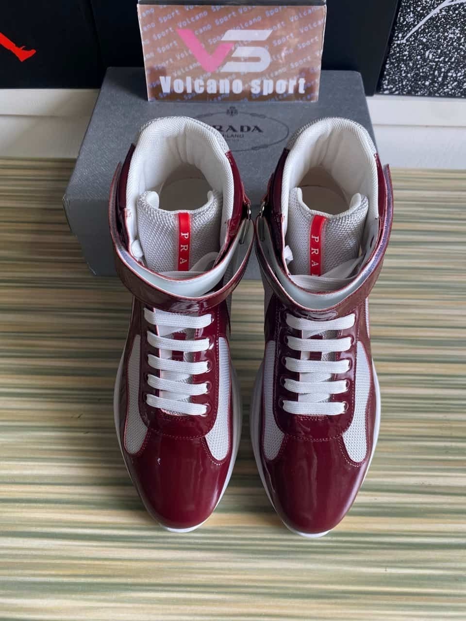 Prada America’s Cup Bike High Top Sneakers