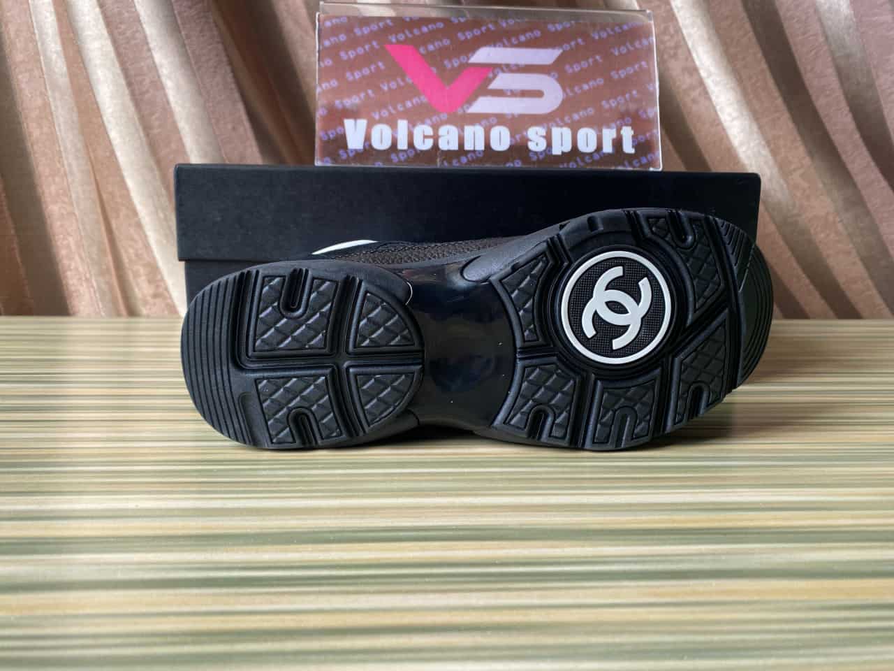 Chanel Low Top Trainer Black White