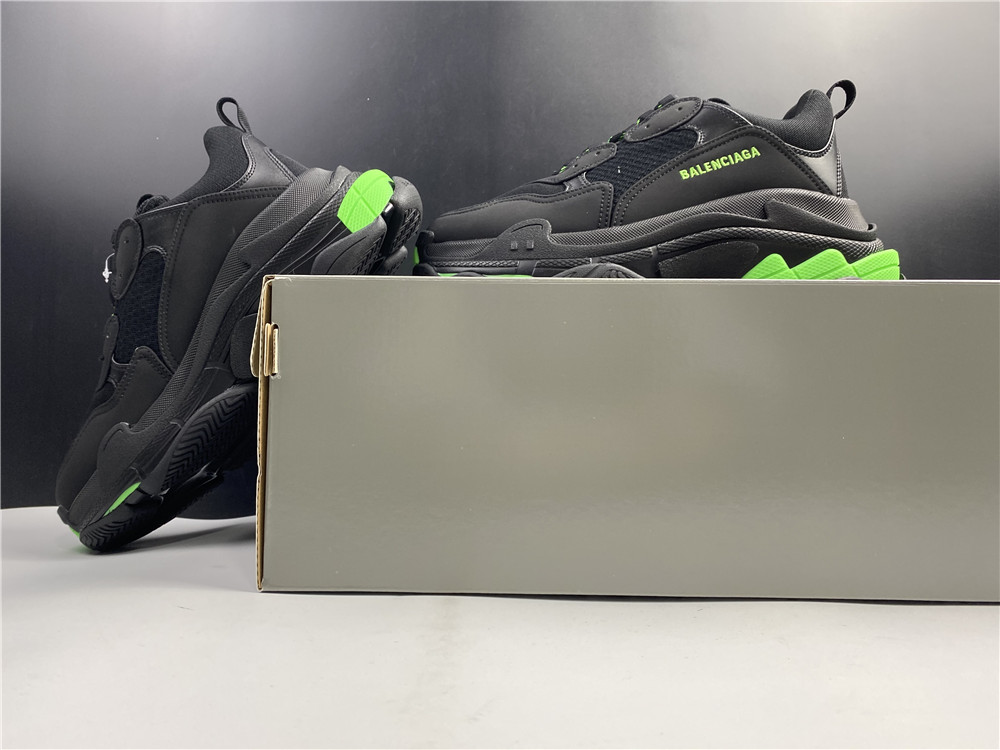 Balenciaga Wmns Triple S 'Black Yellow Fluo'