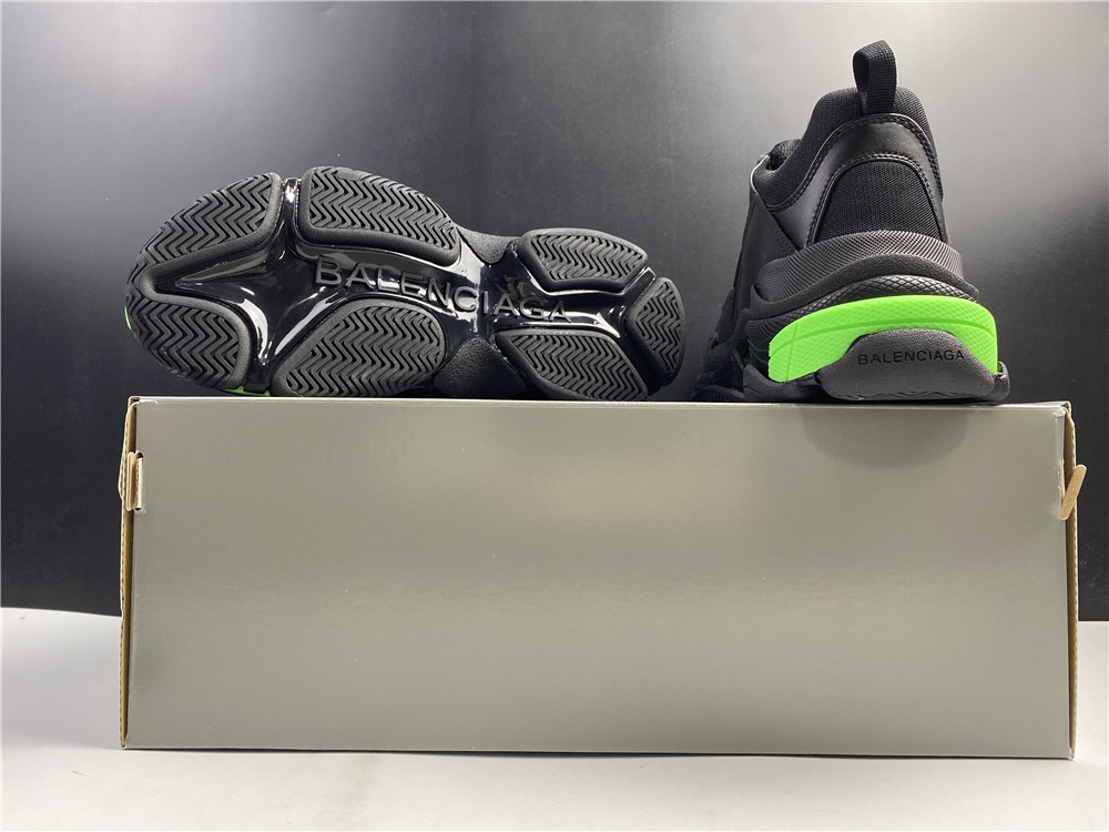 Balenciaga Wmns Triple S 'Black Yellow Fluo'