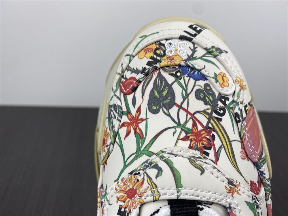 Gucci Balenciaga The Hacker Project Floral Triple S Sneakers