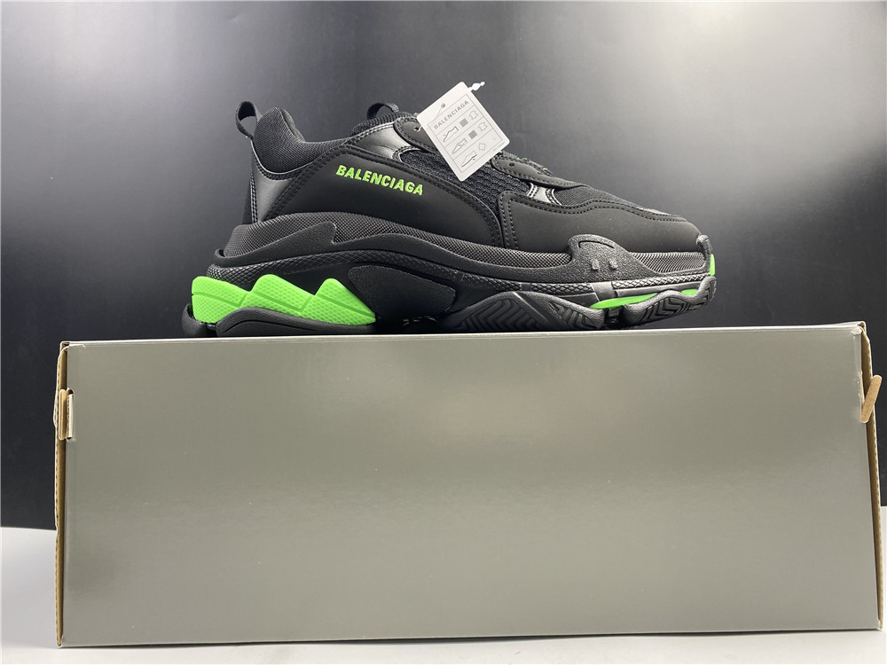Balenciaga Wmns Triple S 'Black Yellow Fluo'