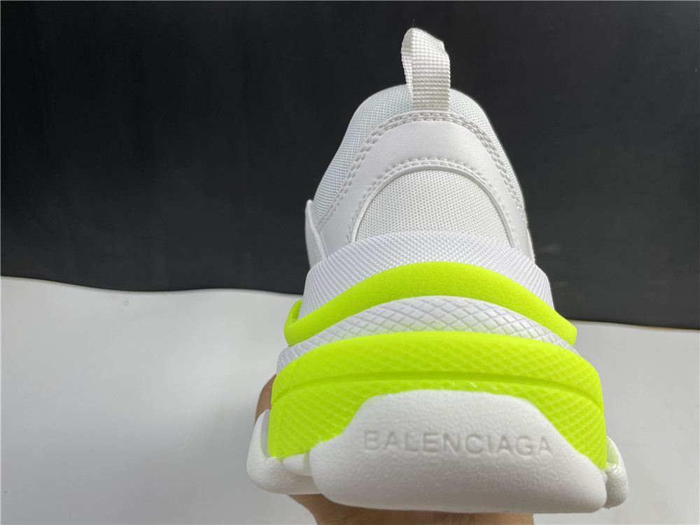 Balenciaga Wmns Triple S Sneaker 'Clear Sole - White Fluo Yellow'
