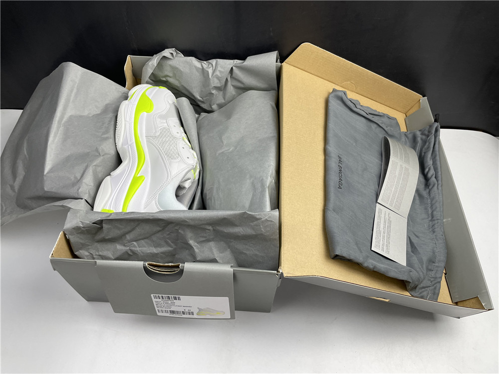 Balenciaga Wmns Triple S Sneaker 'Clear Sole - White Fluo Yellow'