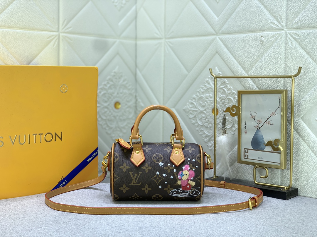 Louis Vuitton Nano Speedy M81085 16 x 10 x 7.5cm